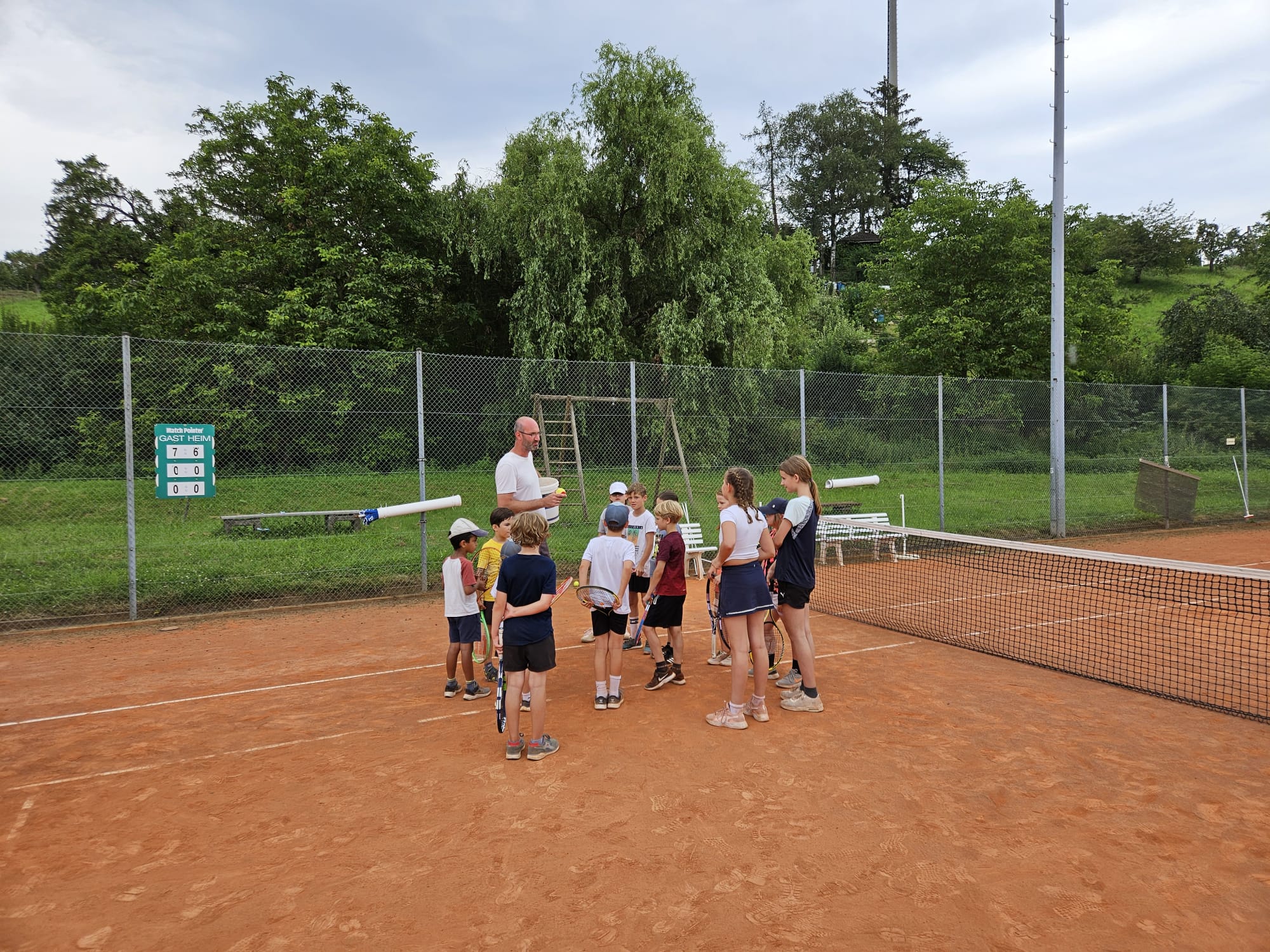Einweisung in die Tennisgeheimnisse